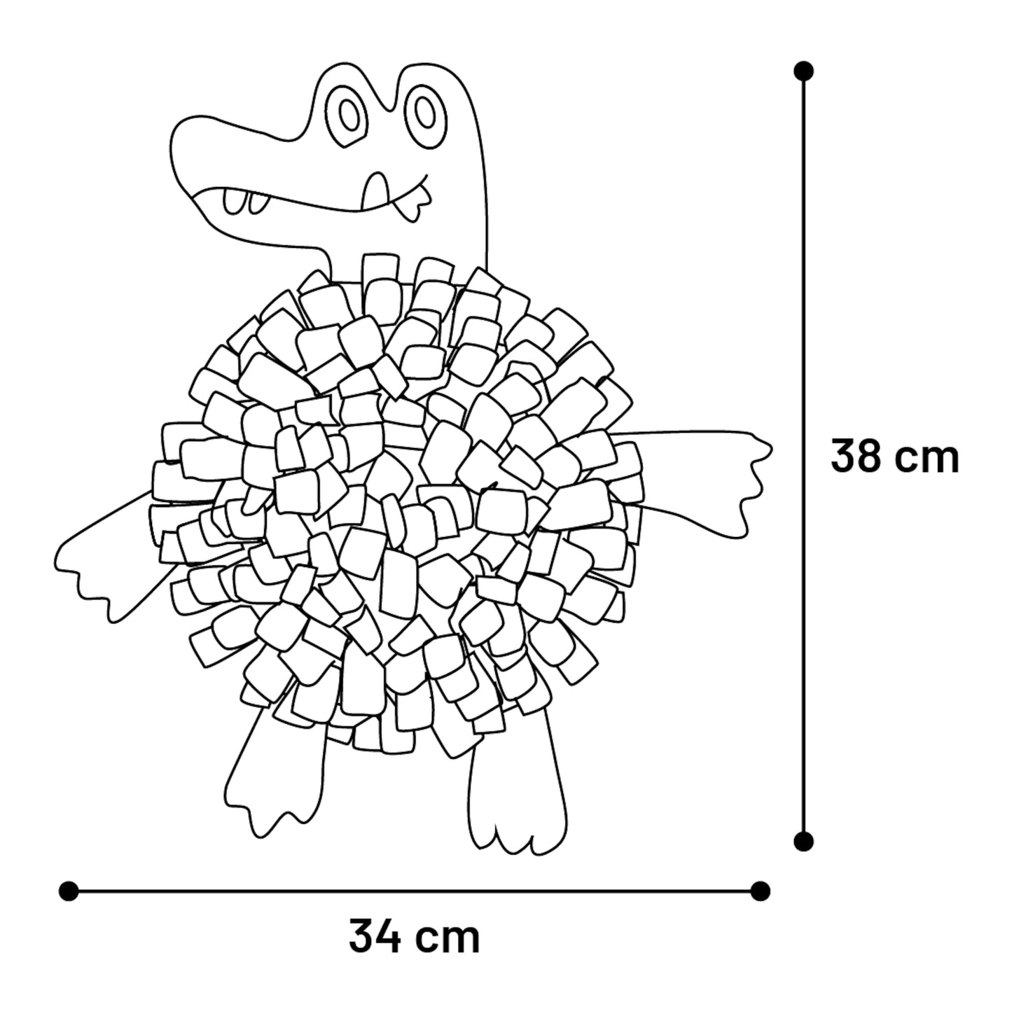 Snuffelmat Krokodil - Hond- en Kataccessoires